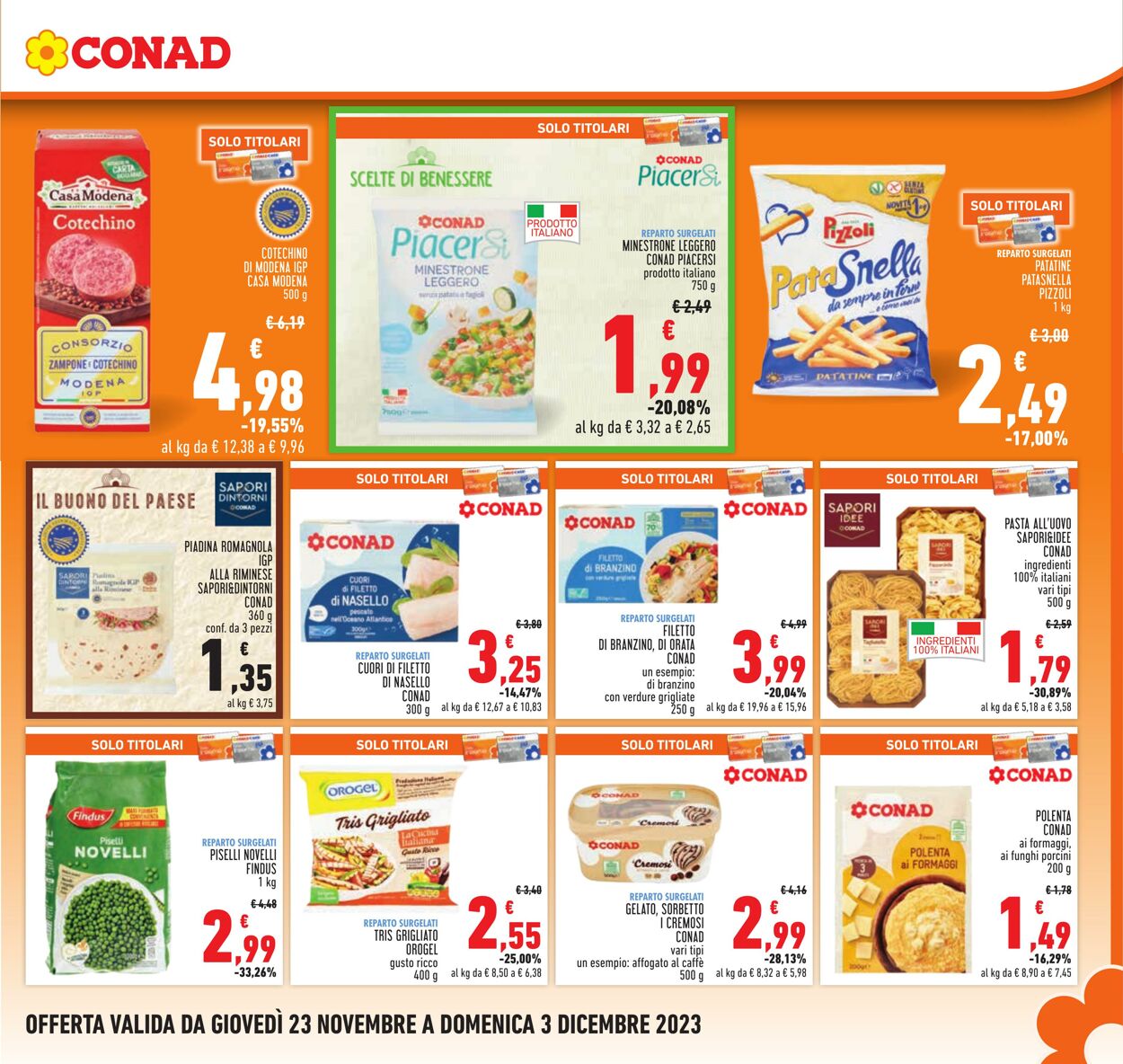 Volantino Conad 23.11.2023 - 03.12.2023