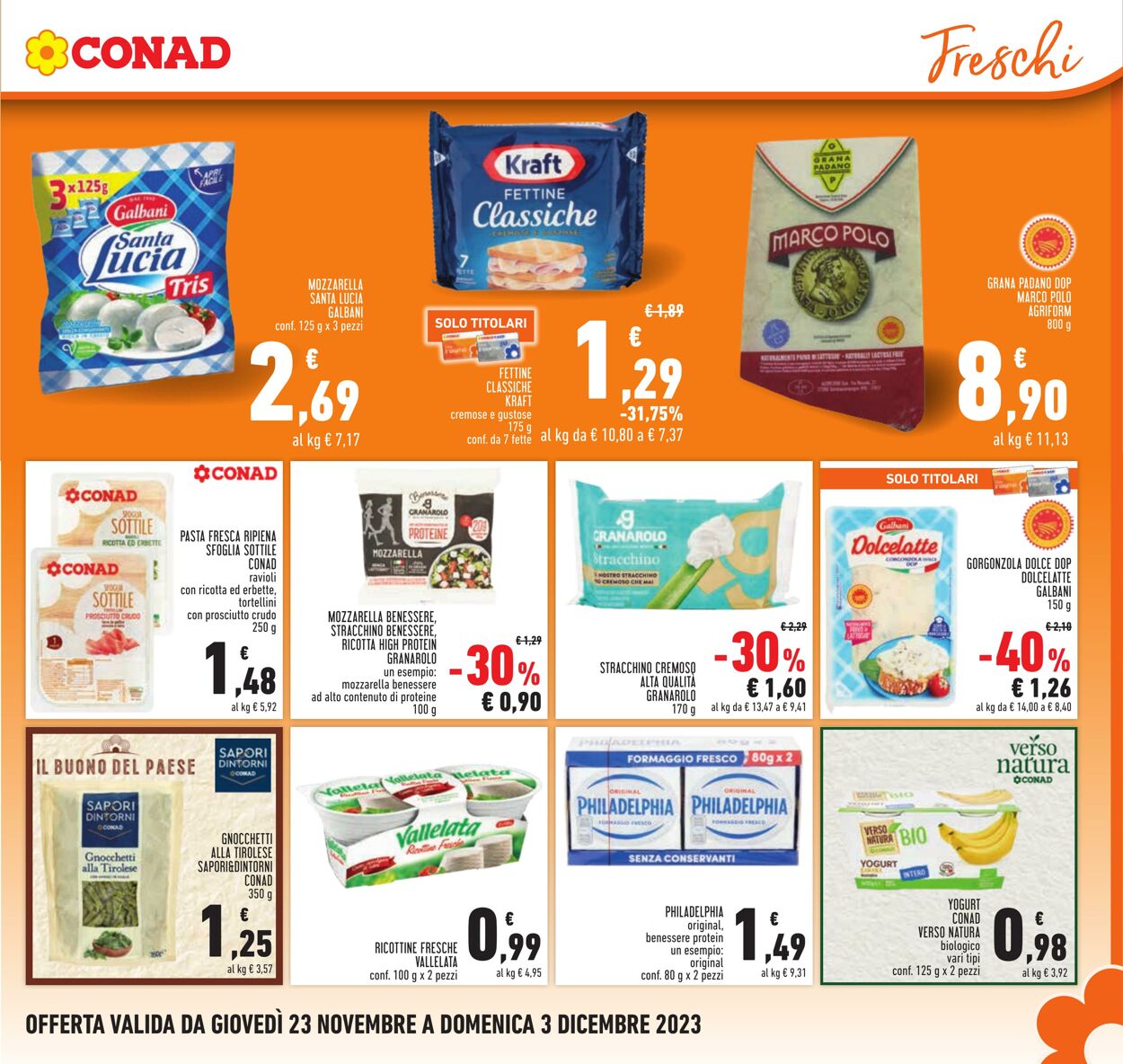 Volantino Conad 23.11.2023 - 03.12.2023