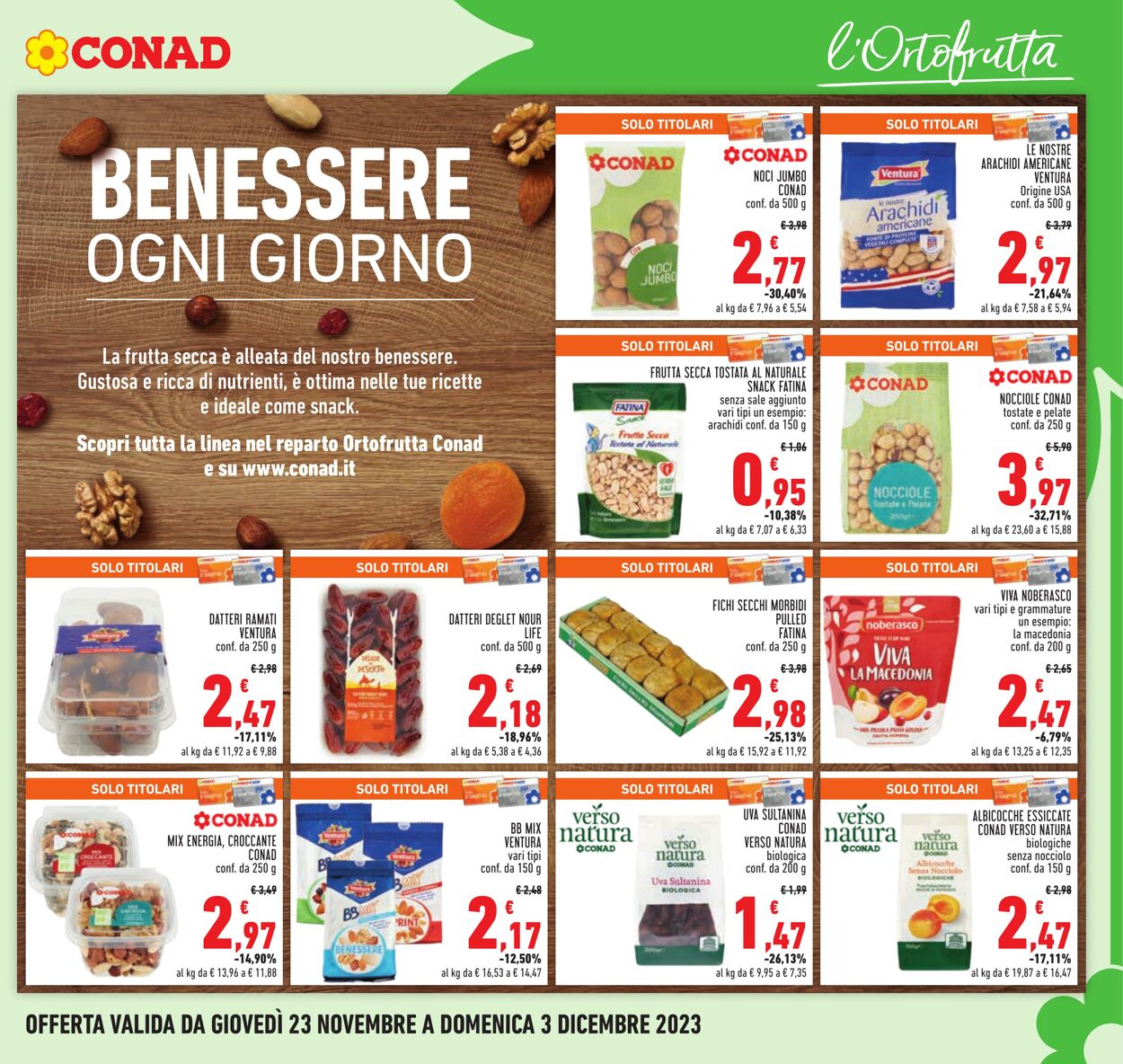 Volantino Conad 23.11.2023 - 03.12.2023