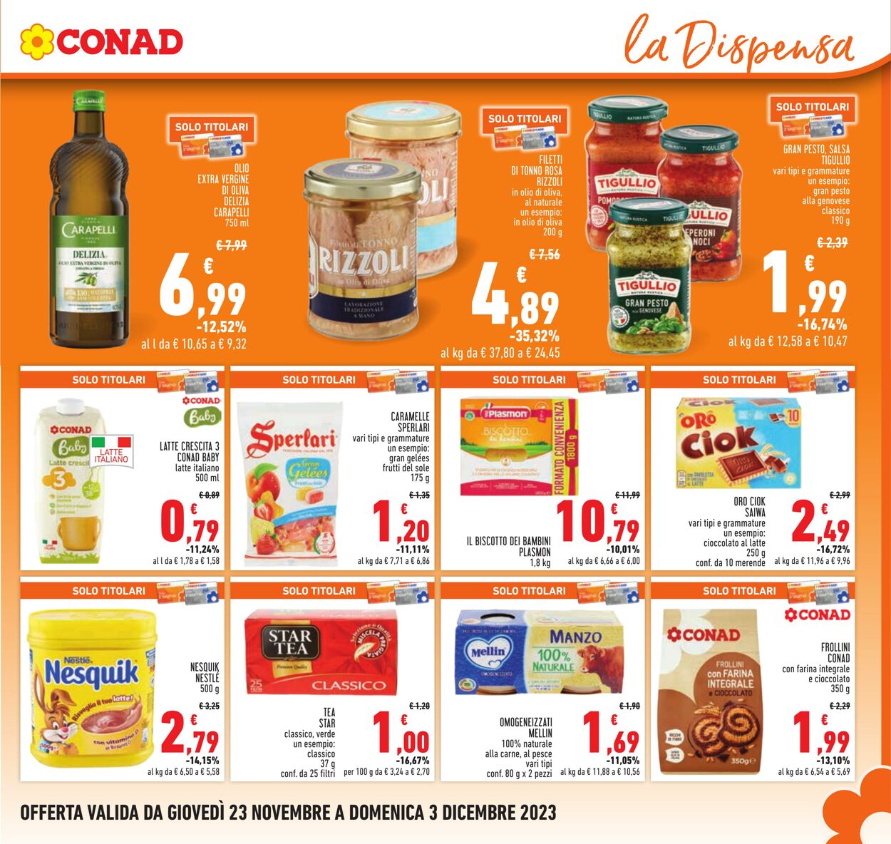 Volantino Conad 23.11.2023 - 03.12.2023