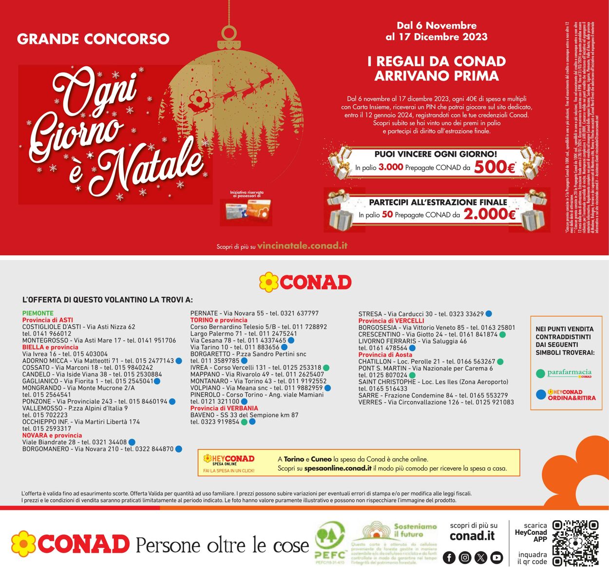 Volantino Conad 23.11.2023 - 03.12.2023