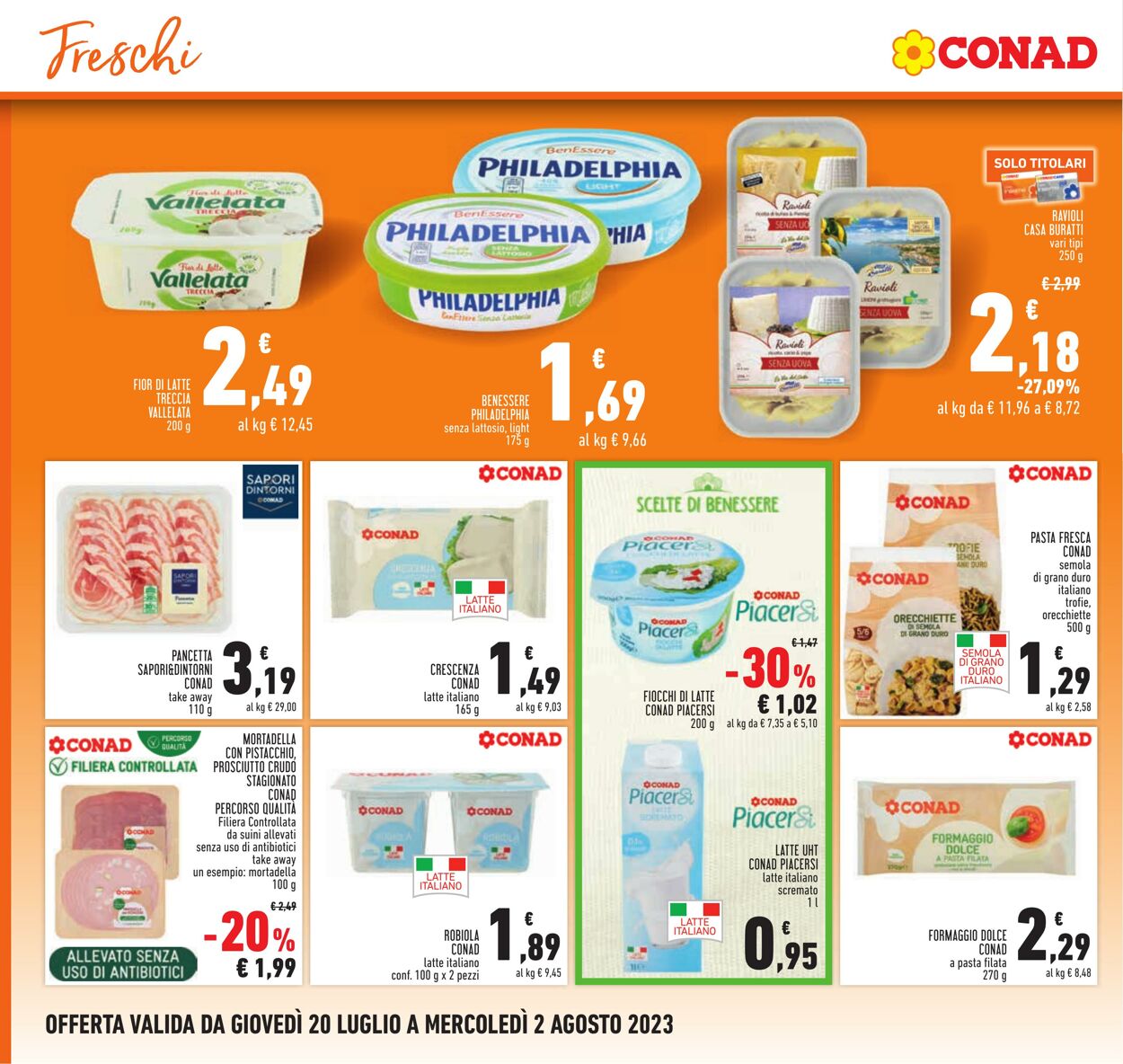 Volantino Conad 20.07.2023 - 02.08.2023