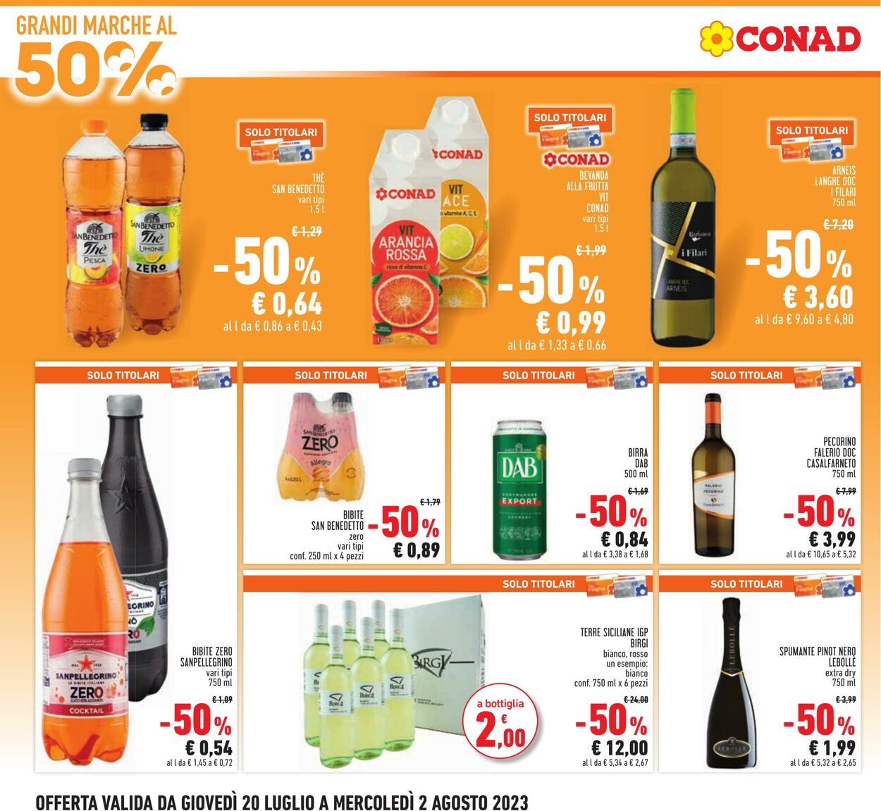 Volantino Conad 20.07.2023 - 02.08.2023