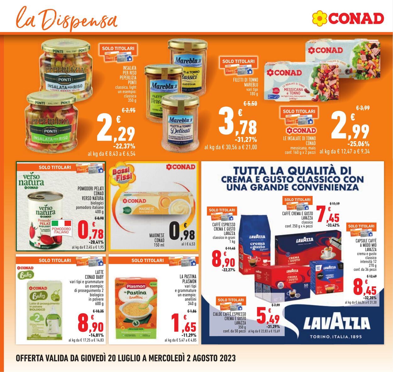 Volantino Conad 20.07.2023 - 02.08.2023