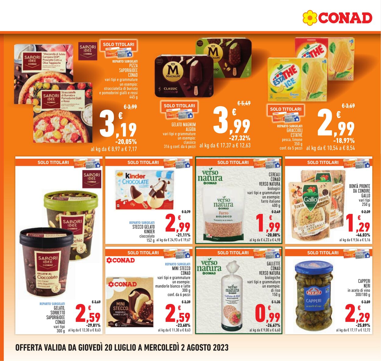 Volantino Conad 20.07.2023 - 02.08.2023