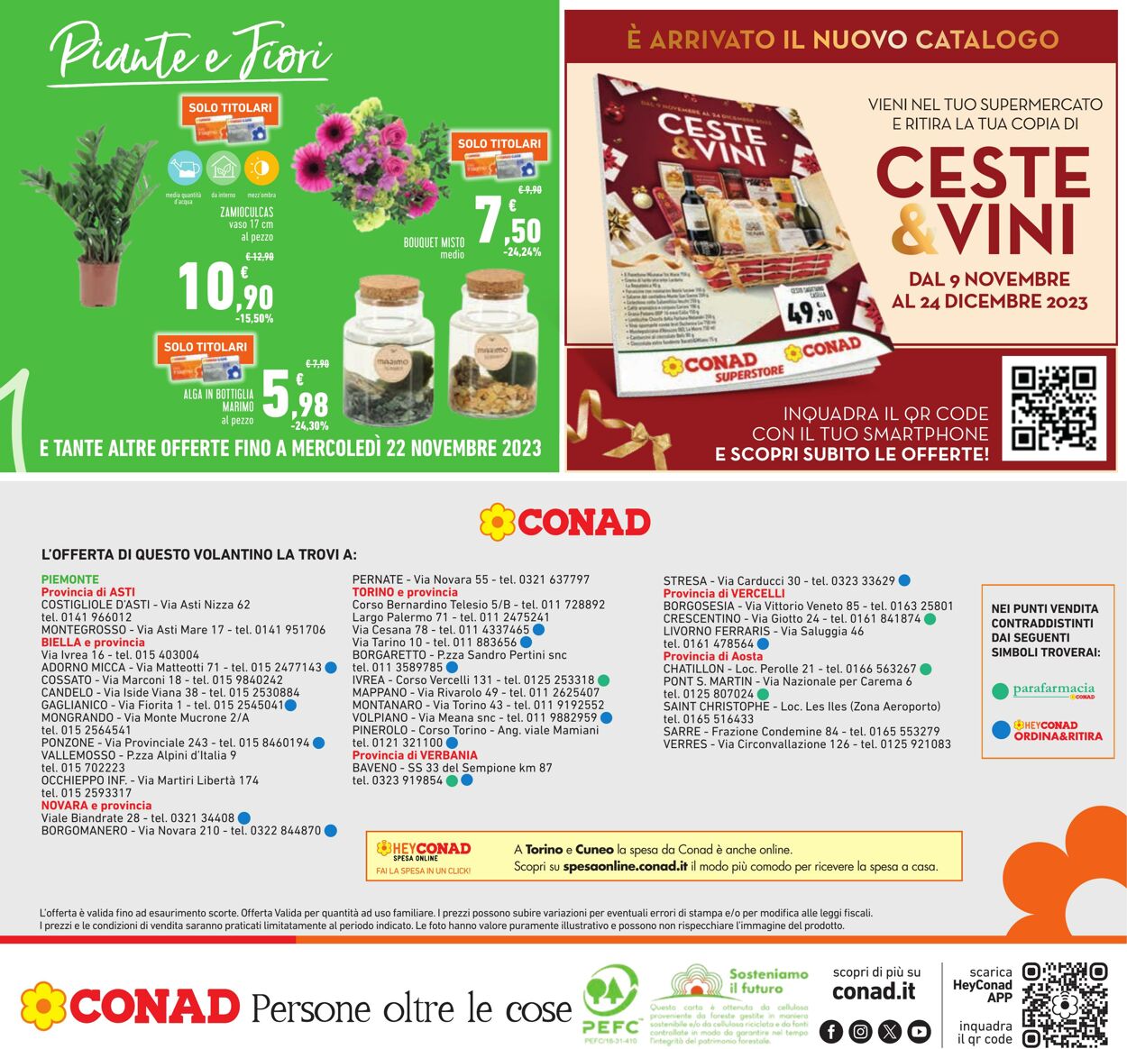 Volantino Conad 09.11.2023 - 18.11.2023