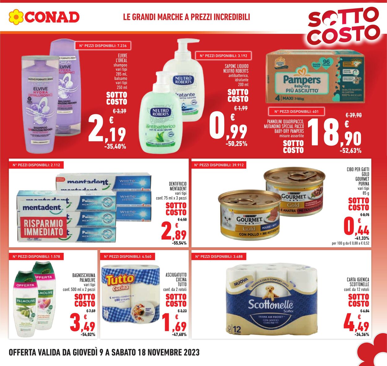 Volantino Conad 09.11.2023 - 18.11.2023