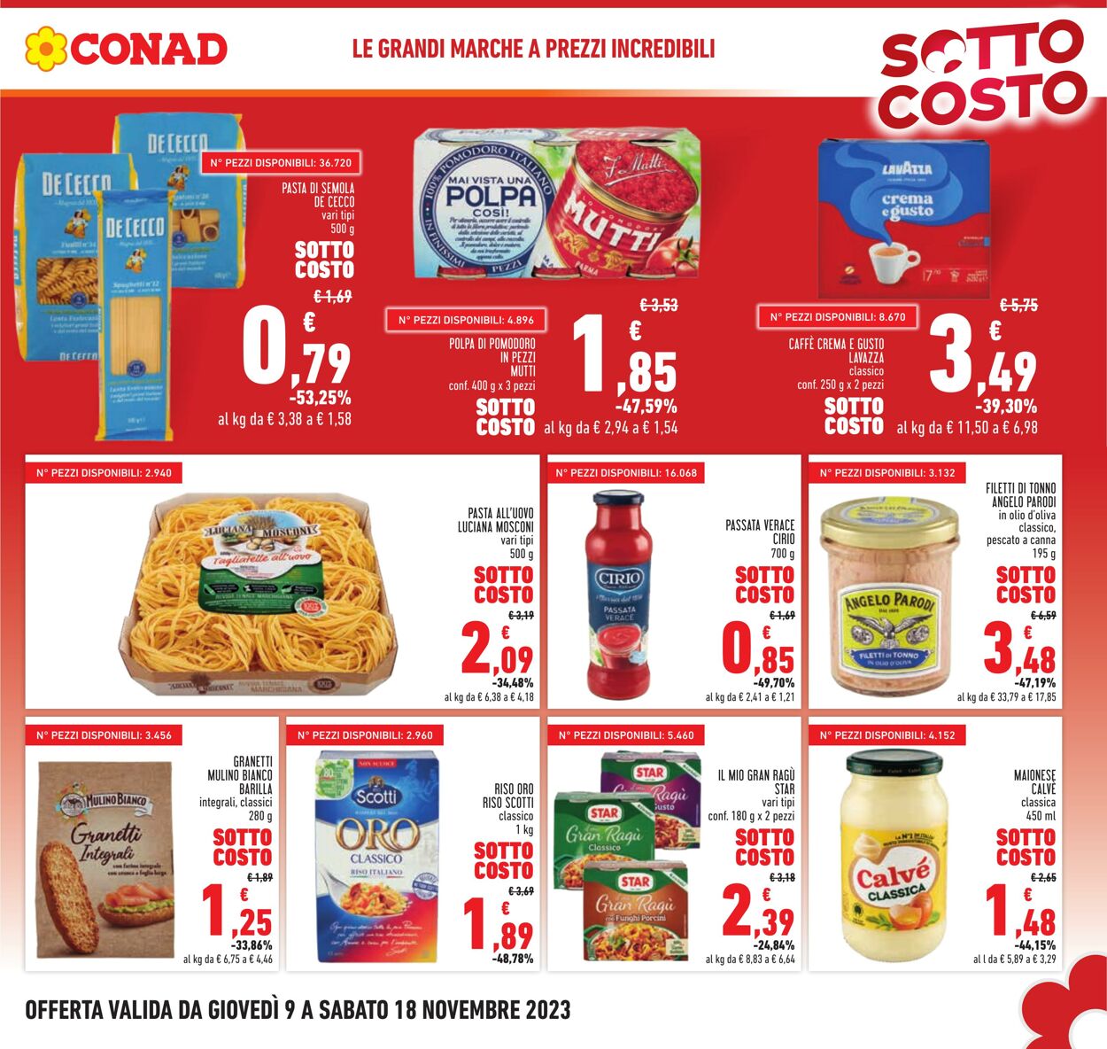 Volantino Conad 09.11.2023 - 18.11.2023