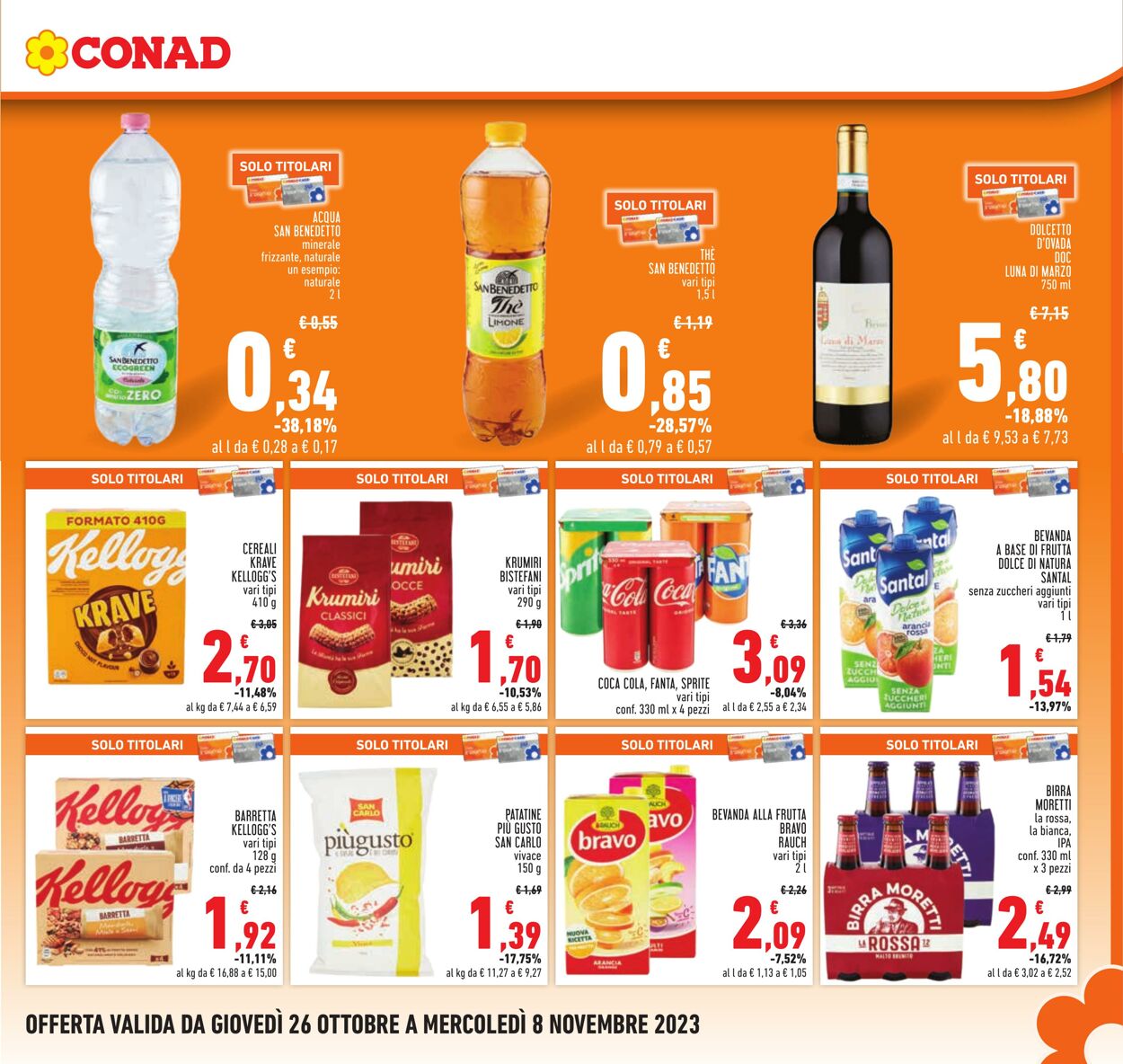 Volantino Conad 26.10.2023 - 08.11.2023