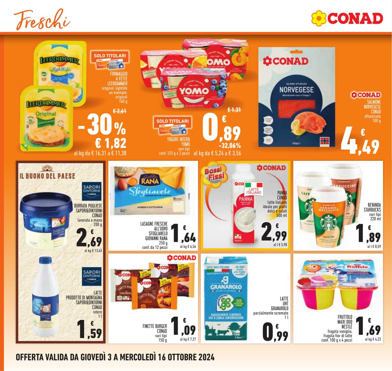 Volantino Conad 03.09.2024 - 16.10.2024