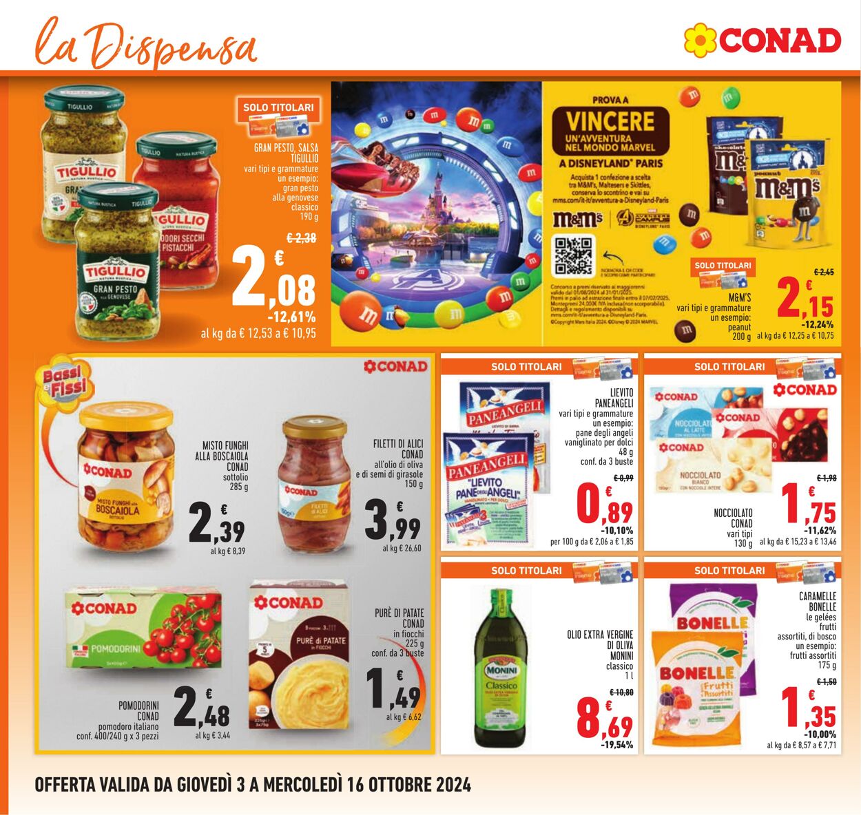 Volantino Conad 03.09.2024 - 16.10.2024