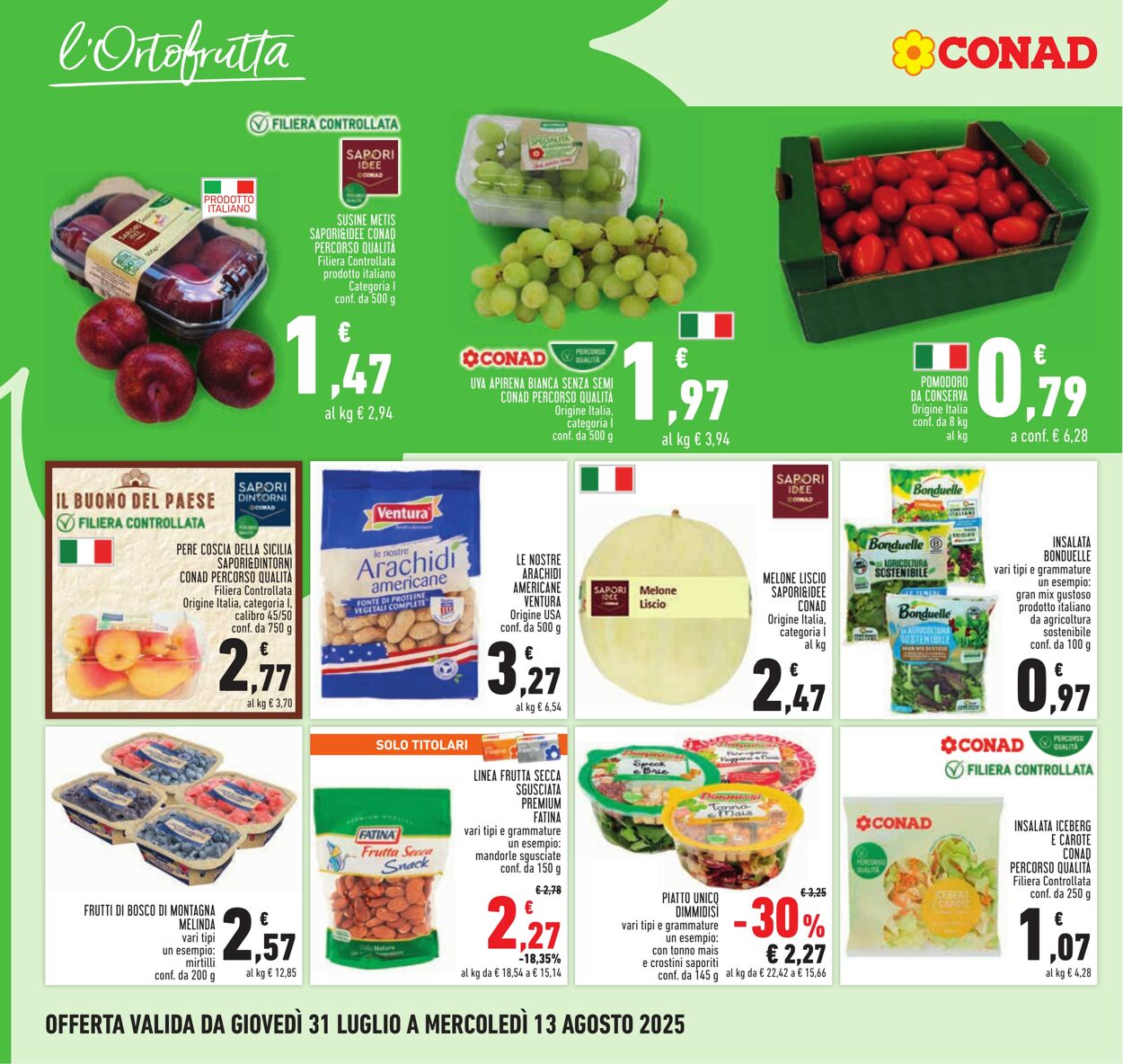 Volantino Conad 07.08.2025 - 07.08.2025
