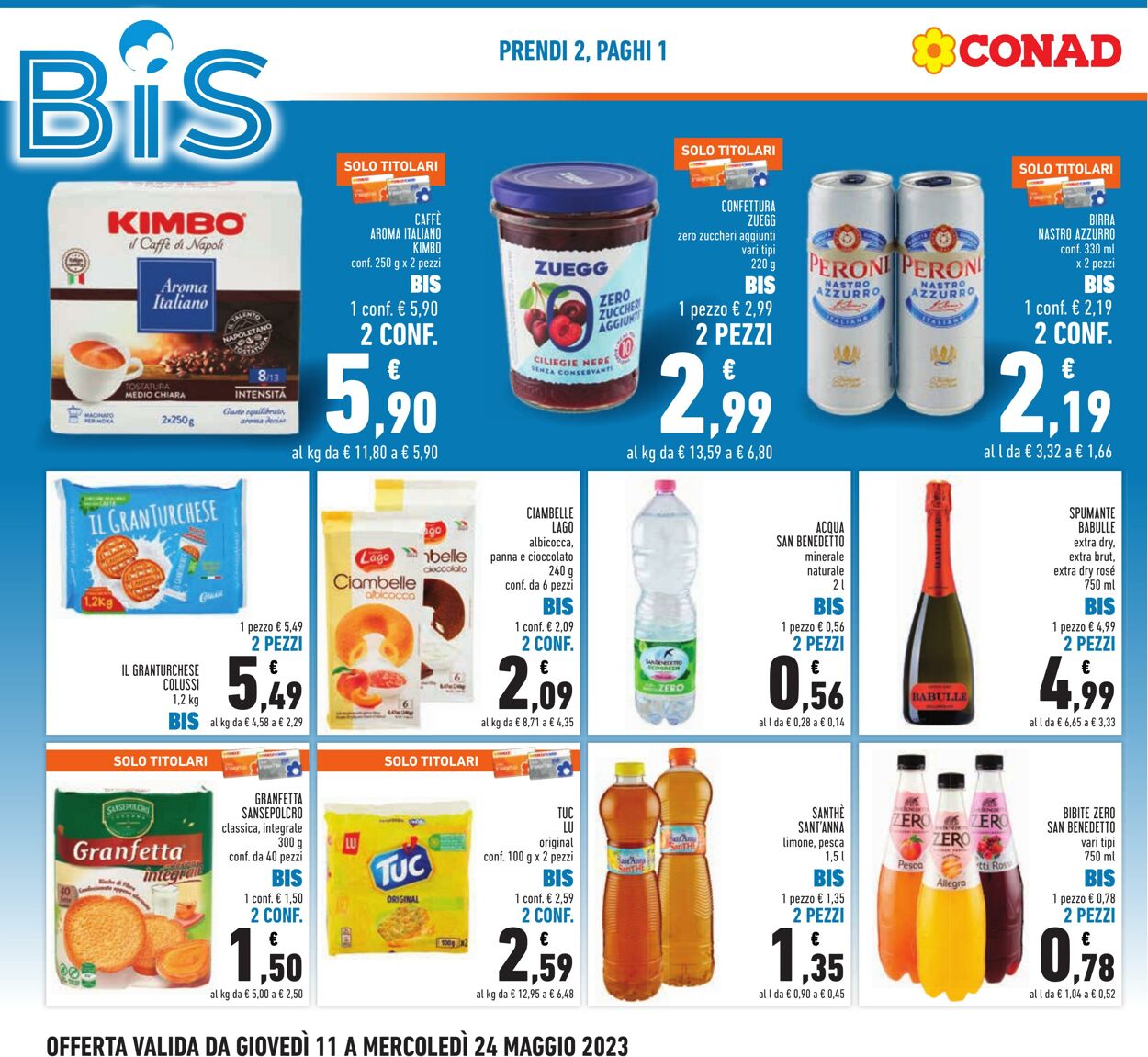 Volantino Conad 11.05.2023 - 24.05.2023