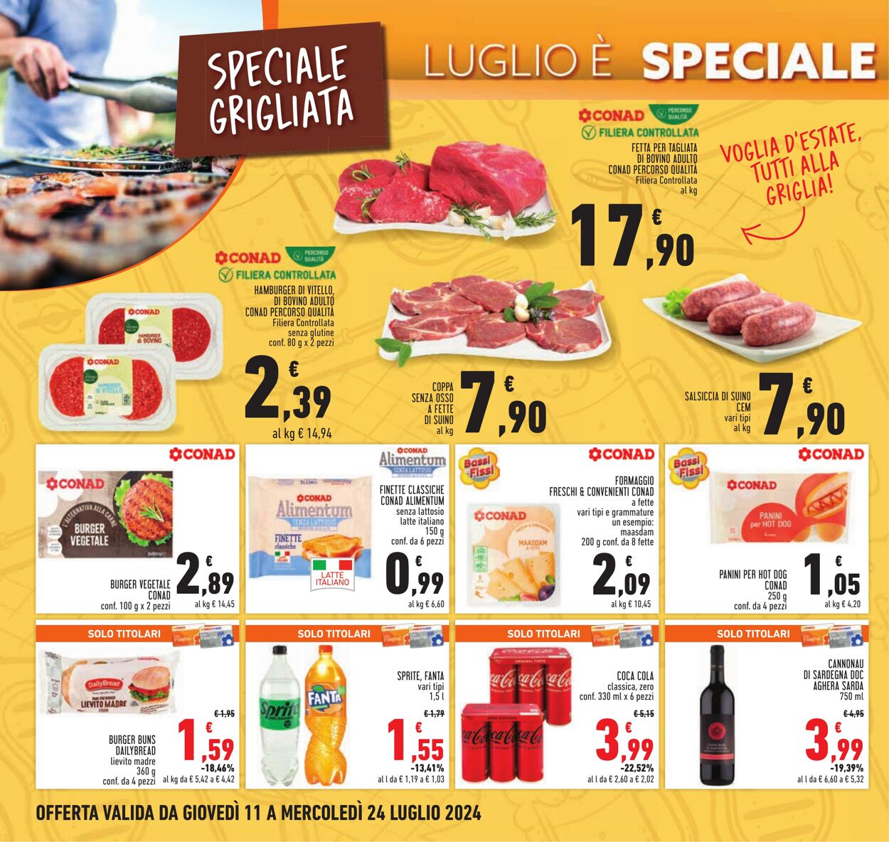 Volantino Conad 11.07.2024 - 24.07.2024