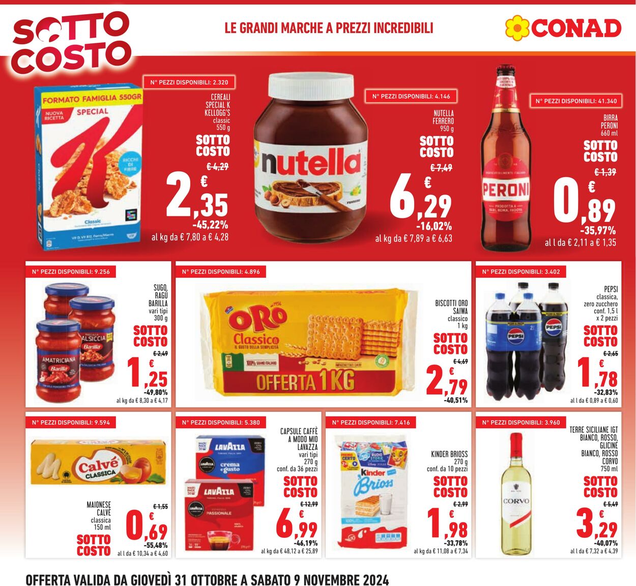 Volantino Conad 31.10.2024 - 13.11.2024