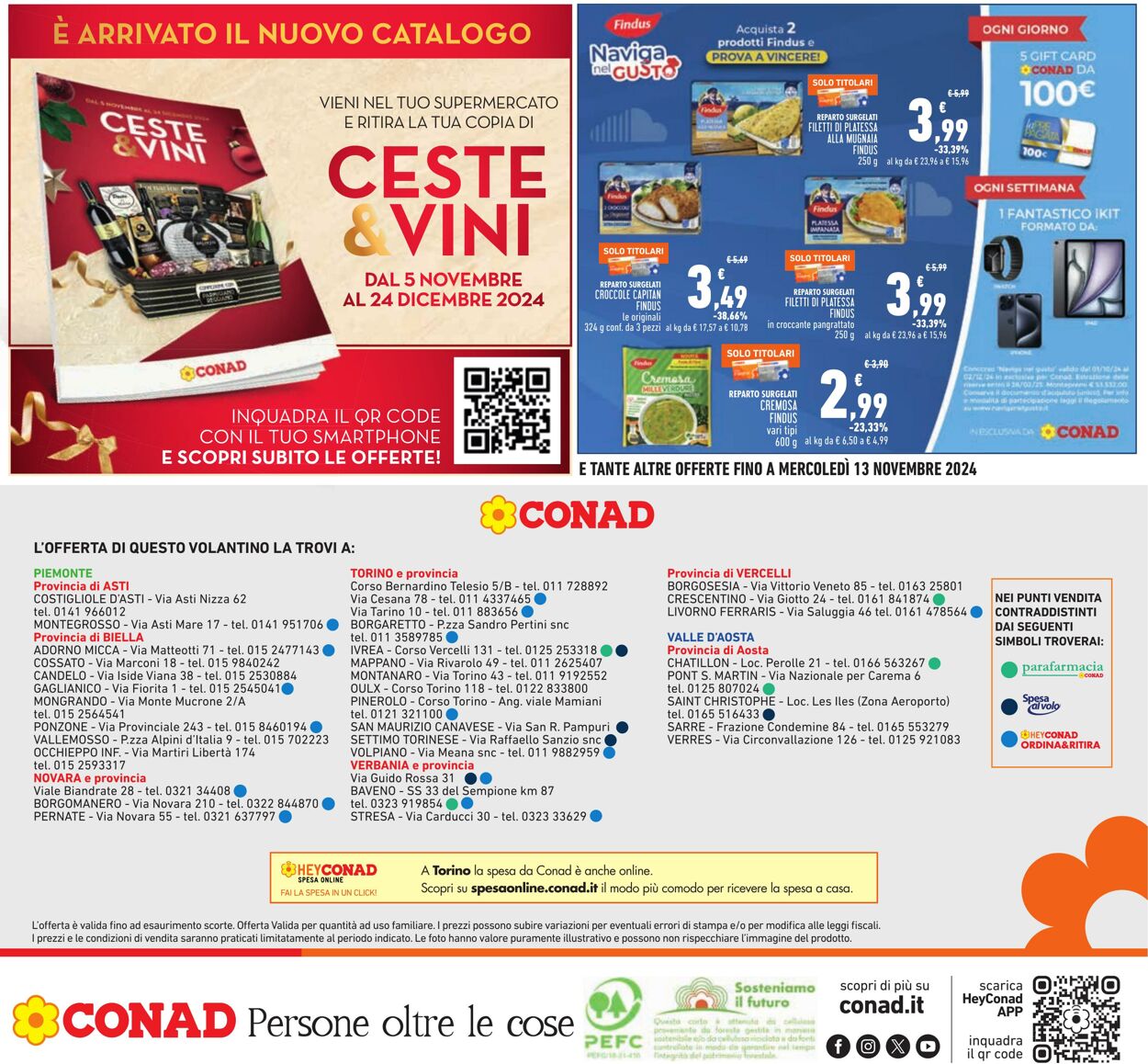 Volantino Conad 31.10.2024 - 13.11.2024