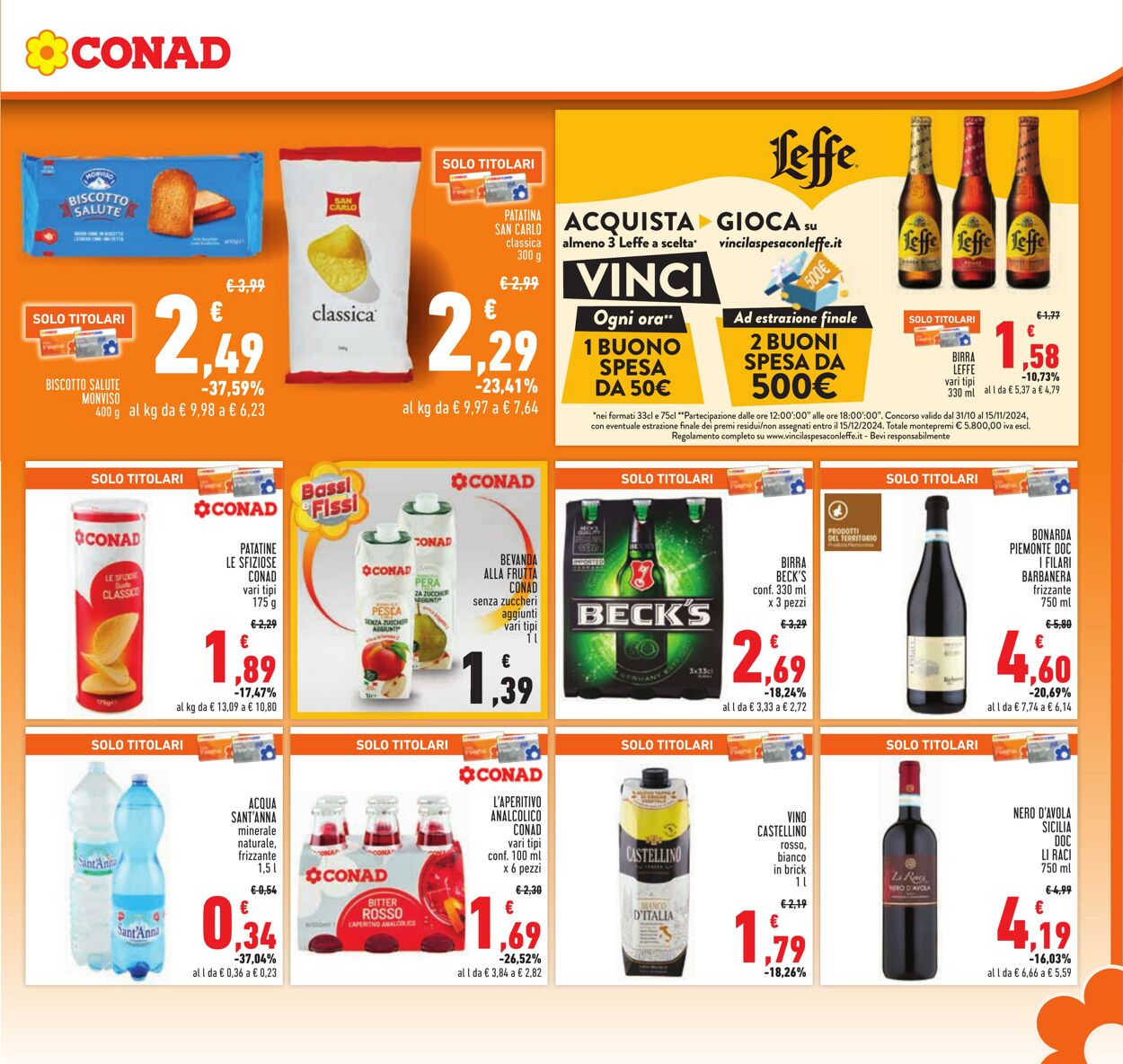 Volantino Conad 31.10.2024 - 13.11.2024