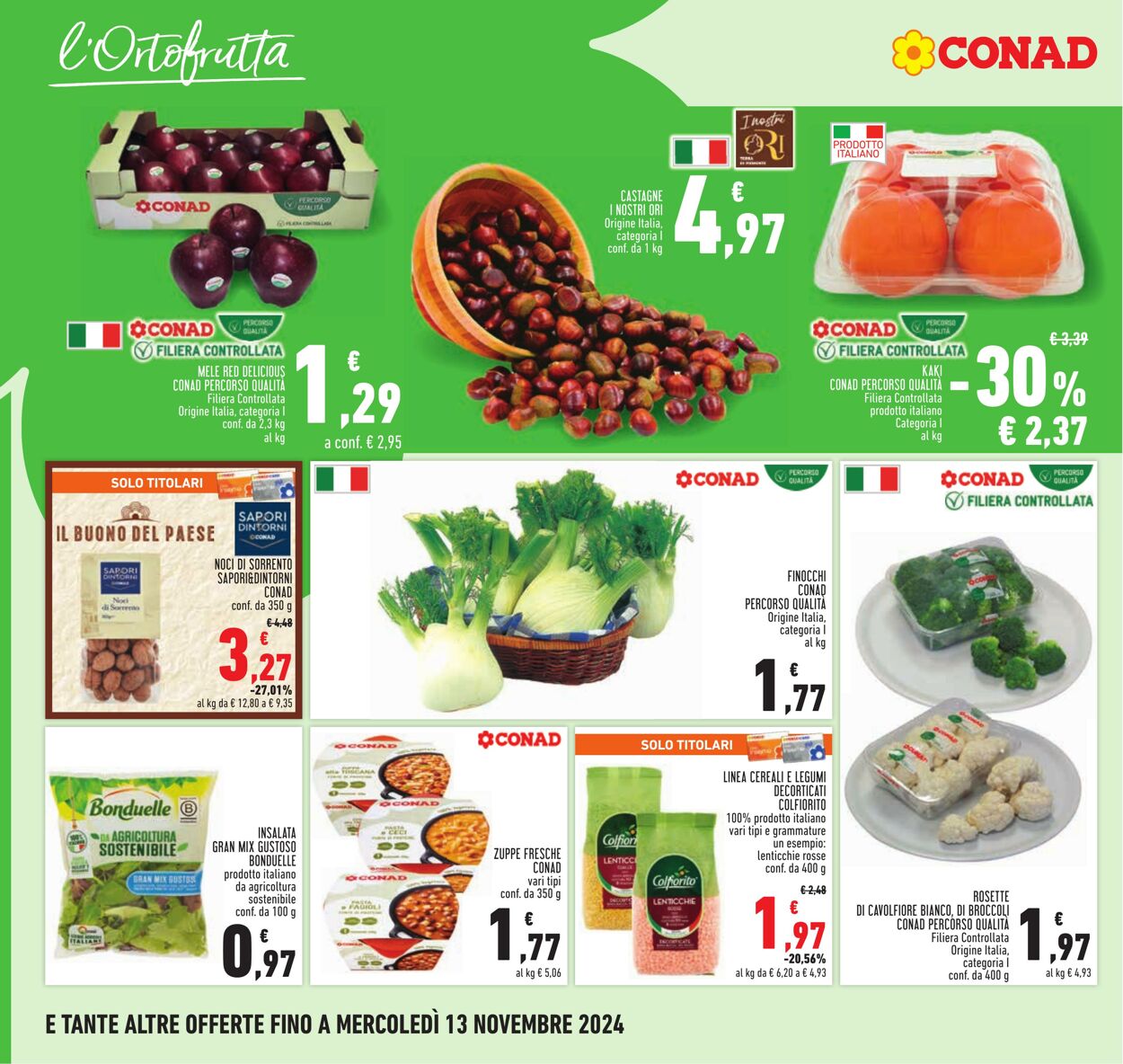 Volantino Conad 31.10.2024 - 13.11.2024