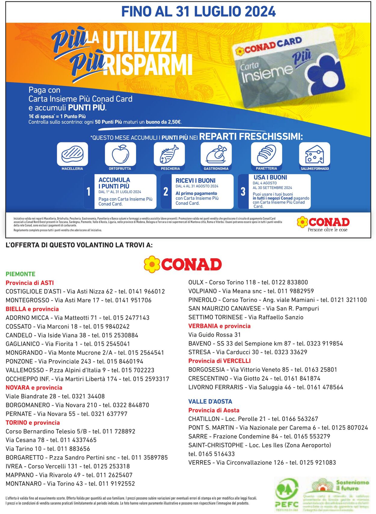 Volantino Conad 11.07.2024 - 07.08.2024