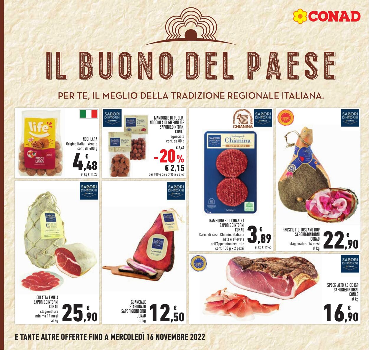 Volantino Conad 03.11.2022 - 16.11.2022