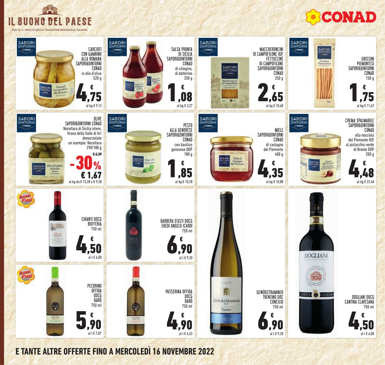 Volantino Conad 03.11.2022 - 16.11.2022