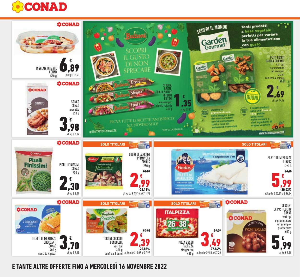 Volantino Conad 03.11.2022 - 16.11.2022