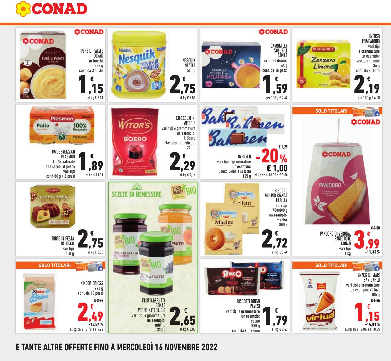 Volantino Conad 03.11.2022 - 16.11.2022