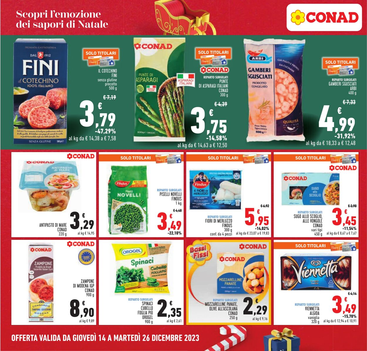 Volantino Conad 14.12.2023 - 26.12.2023