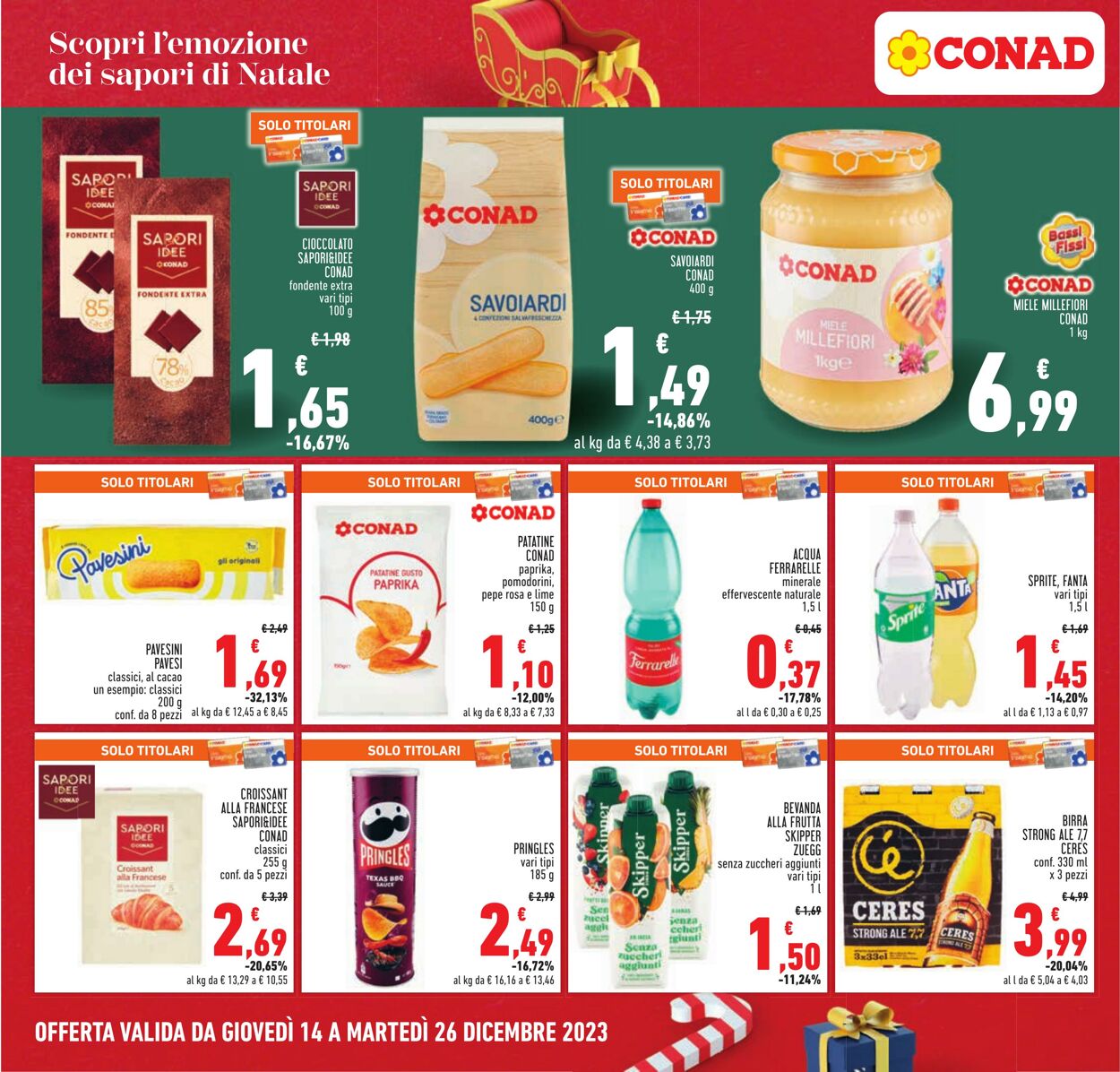 Volantino Conad 14.12.2023 - 26.12.2023