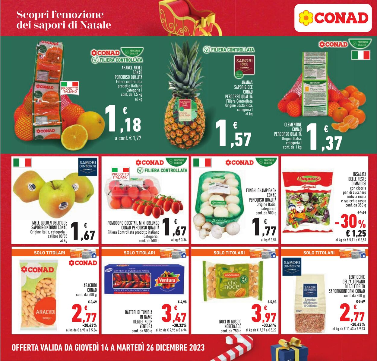 Volantino Conad 14.12.2023 - 26.12.2023