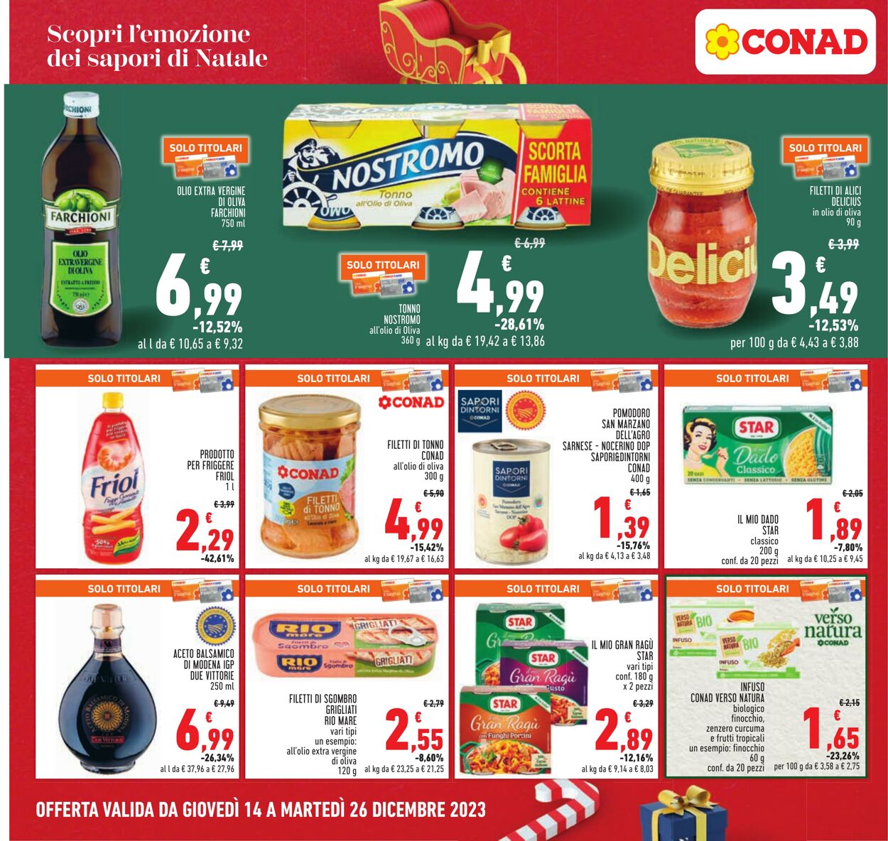 Volantino Conad 14.12.2023 - 26.12.2023