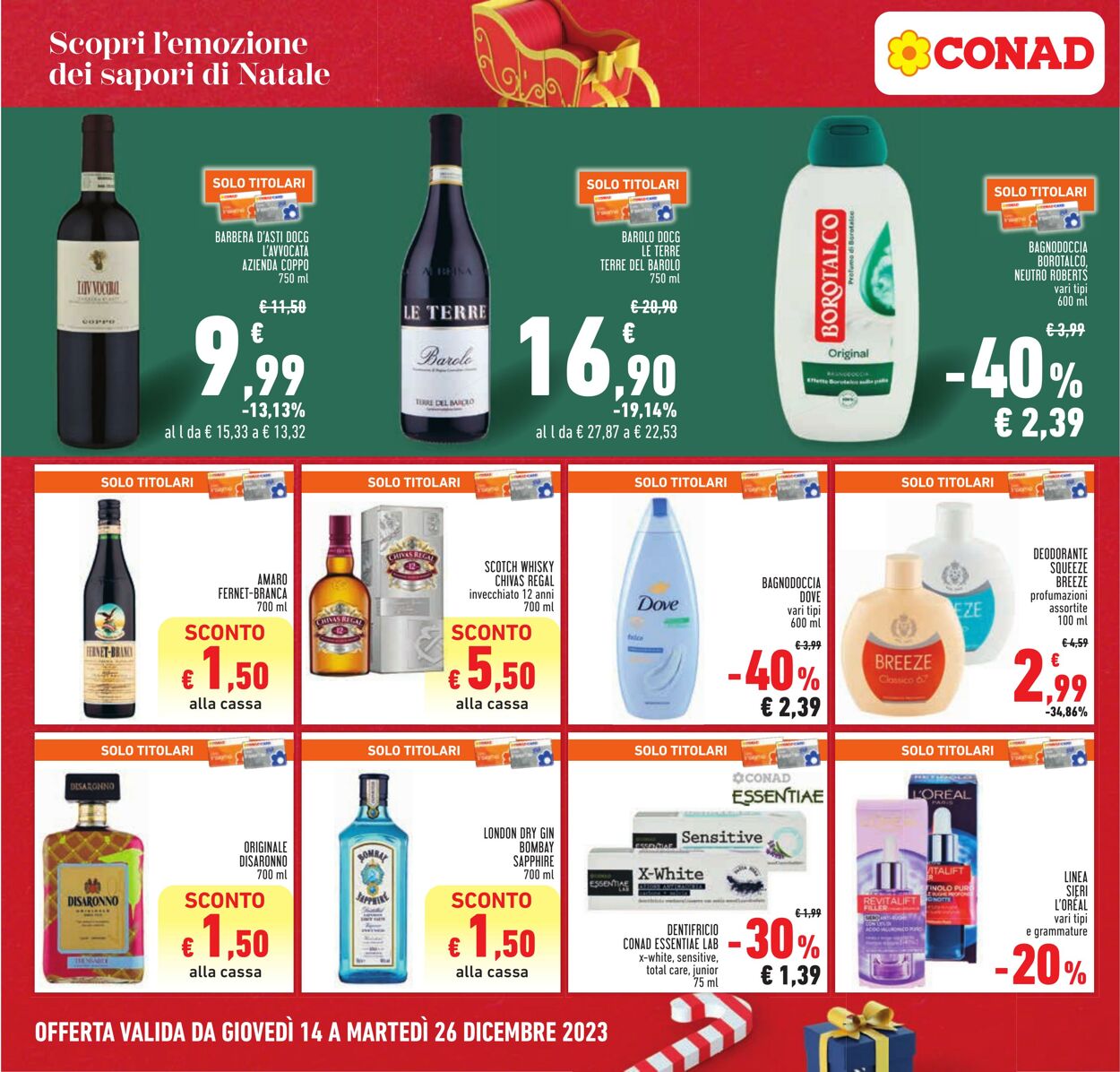 Volantino Conad 14.12.2023 - 26.12.2023