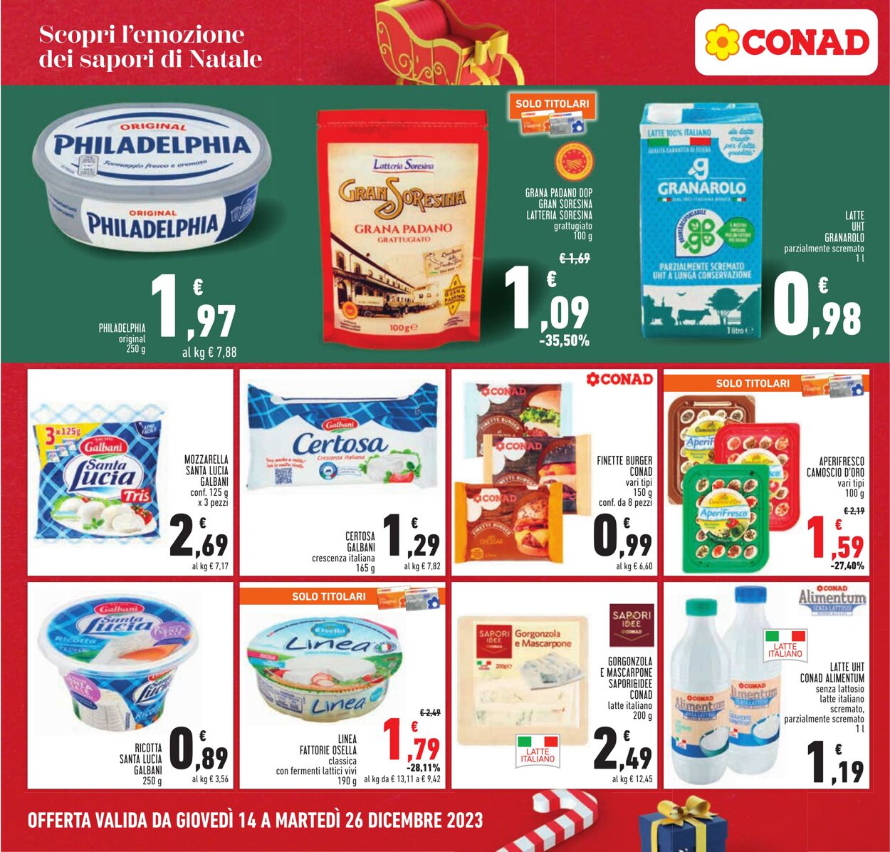 Volantino Conad 14.12.2023 - 26.12.2023