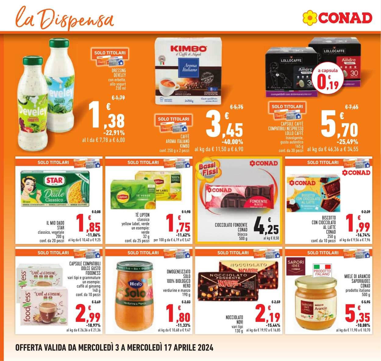 Volantino Conad 03.04.2024 - 17.04.2024