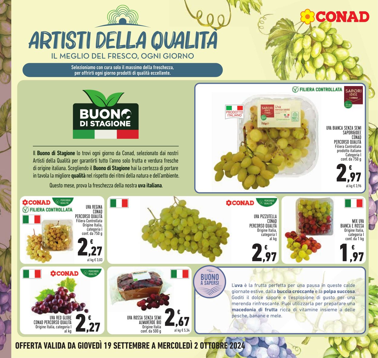 Volantino Conad 19.09.2024 - 02.10.2024