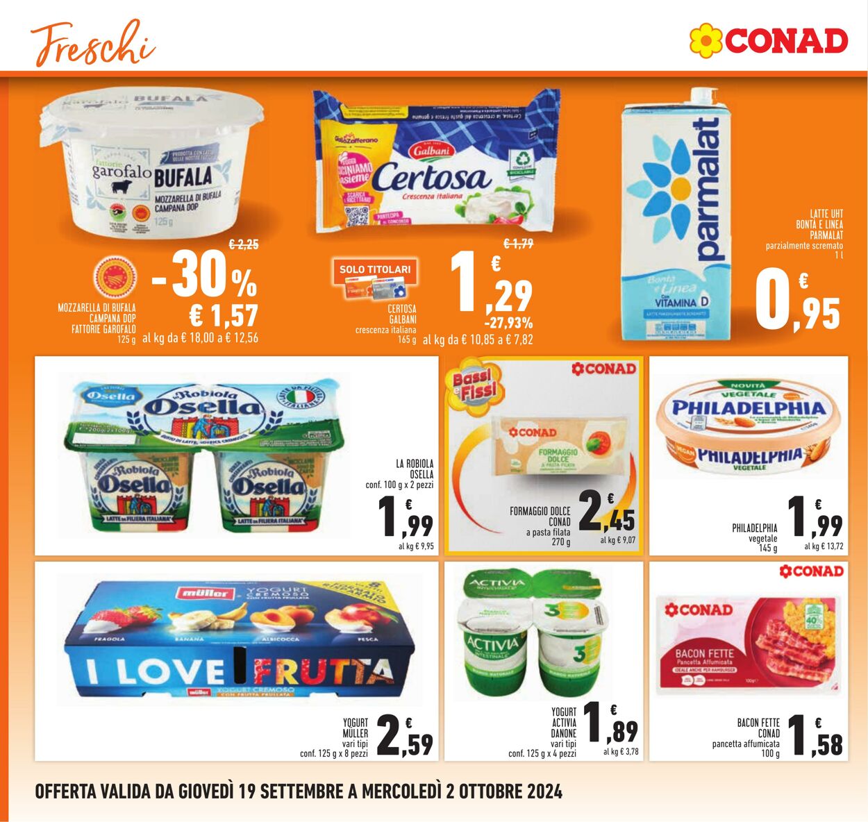 Volantino Conad 19.09.2024 - 02.10.2024