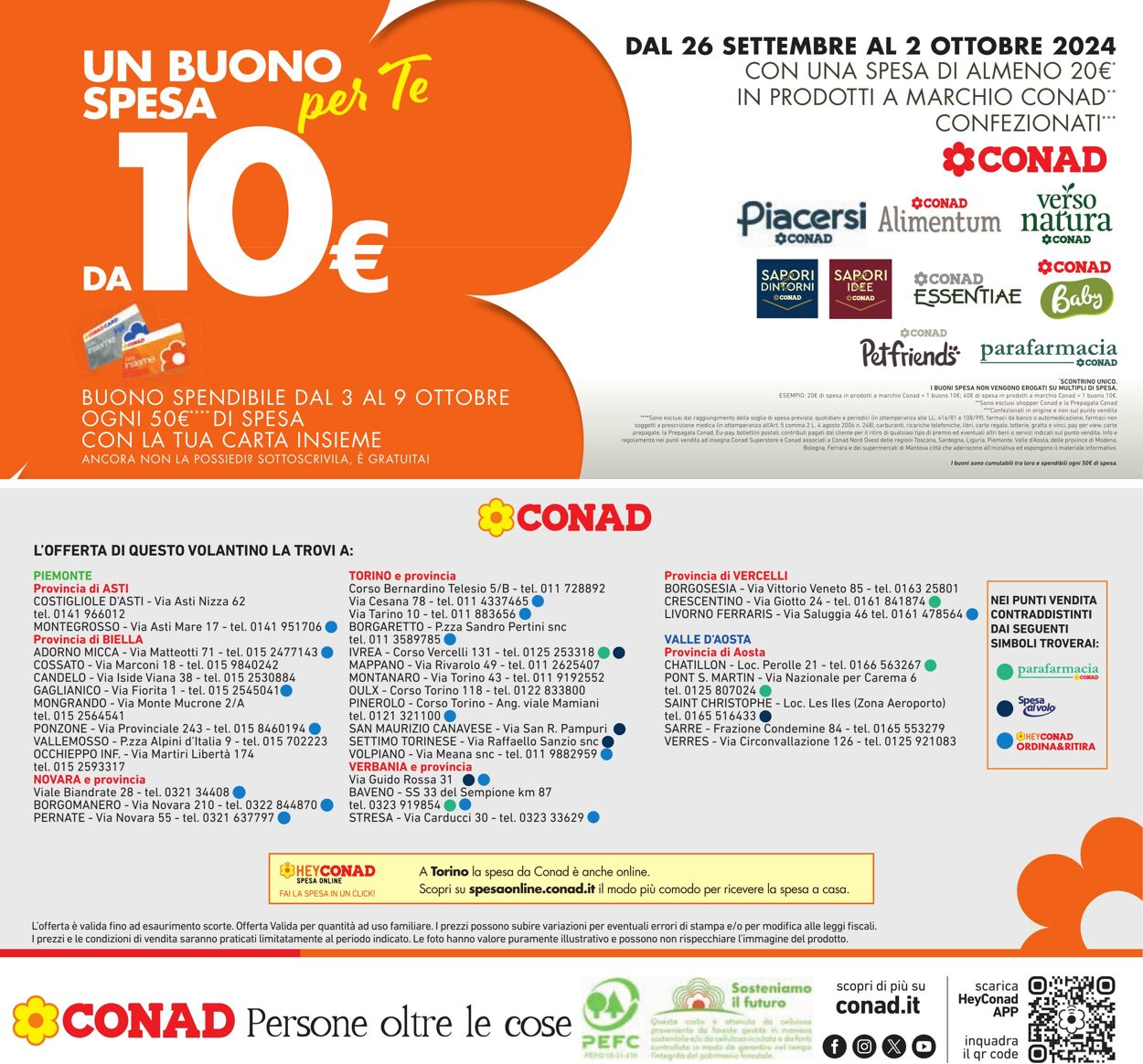 Volantino Conad 19.09.2024 - 02.10.2024