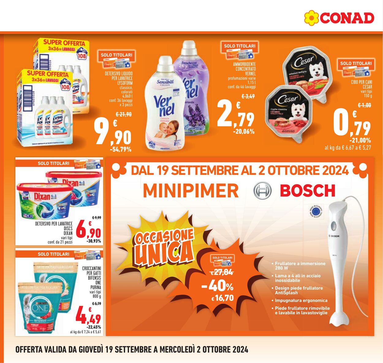 Volantino Conad 19.09.2024 - 02.10.2024