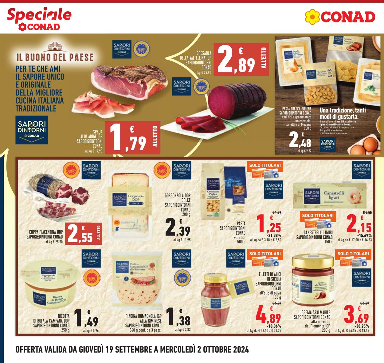 Volantino Conad 19.09.2024 - 02.10.2024