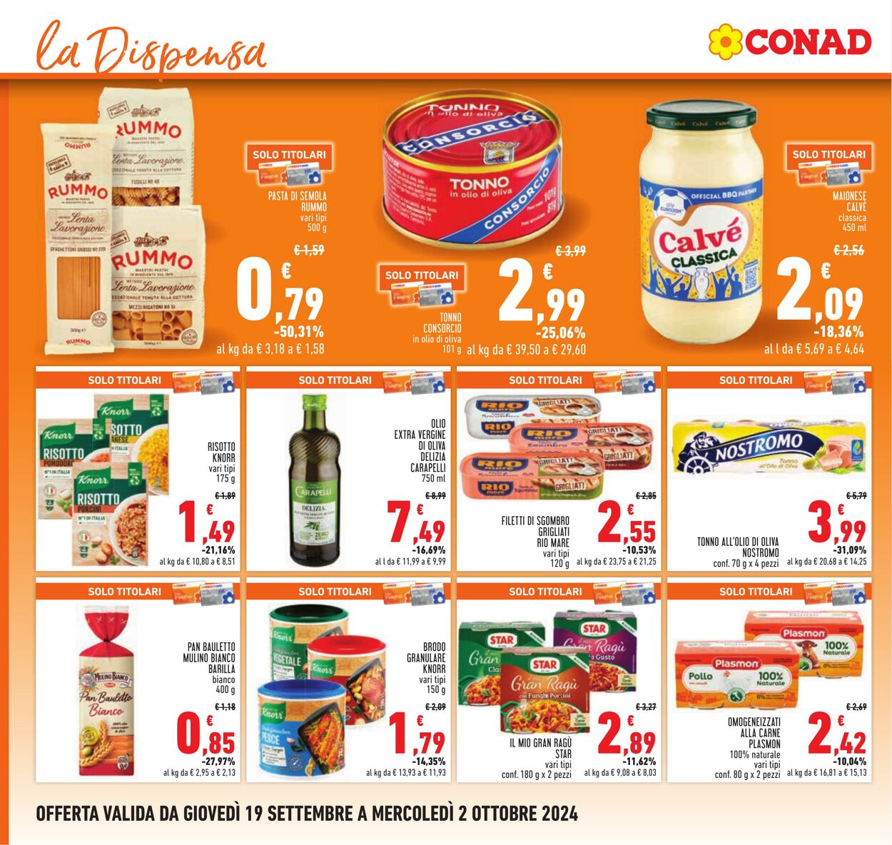 Volantino Conad 19.09.2024 - 02.10.2024