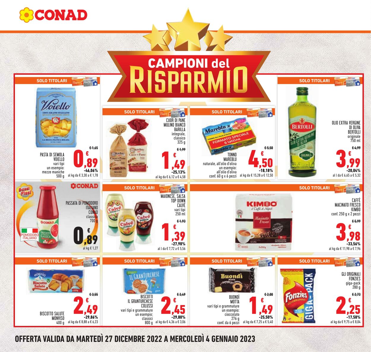 Volantino Conad 27.12.2022 - 04.01.2023