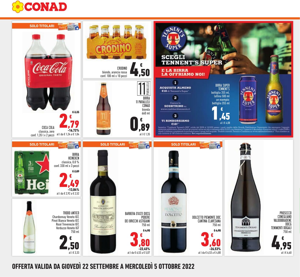 Volantino Conad 22.09.2022 - 05.10.2022