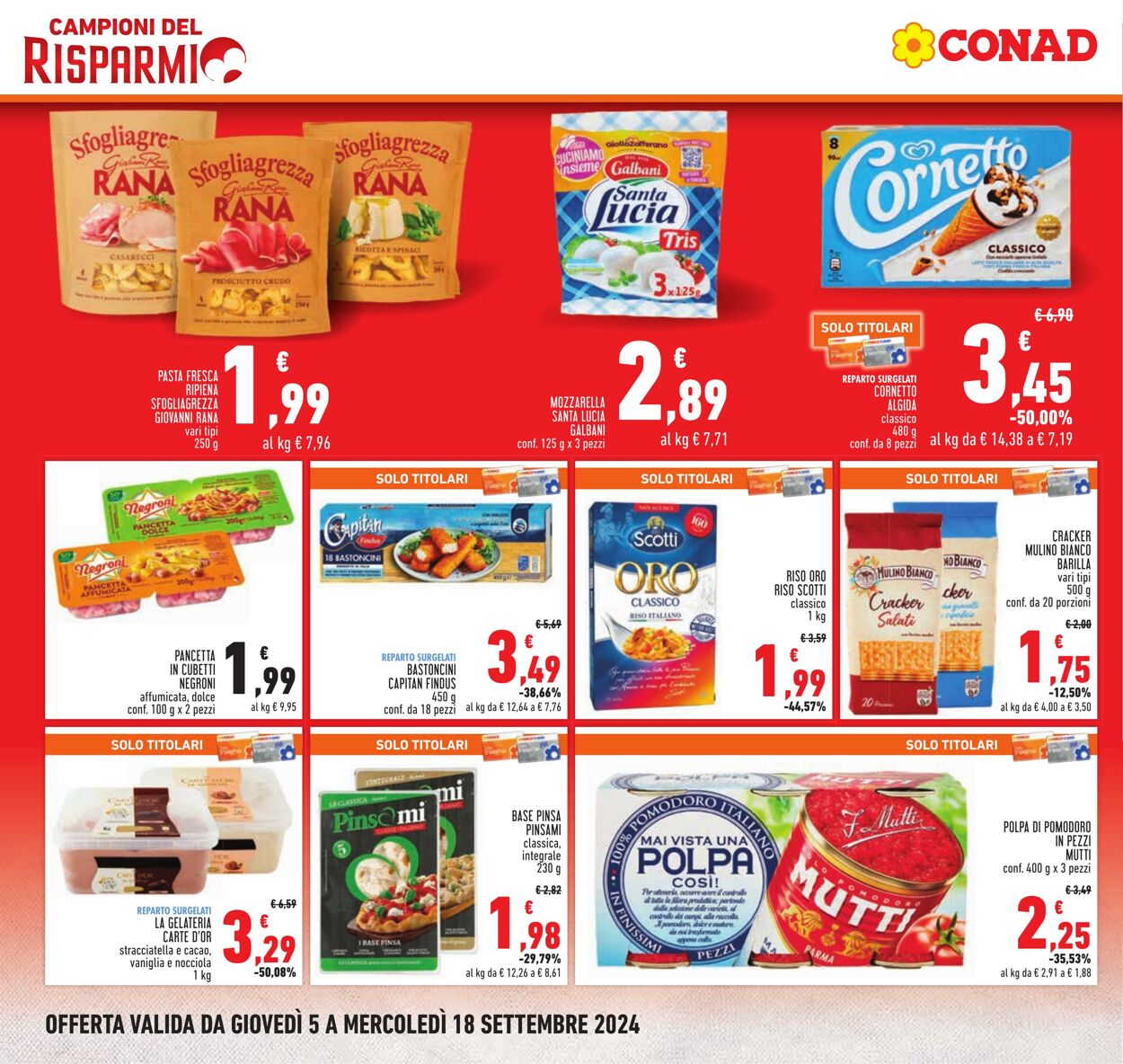 Volantino Conad 05.08.2024 - 18.09.2024