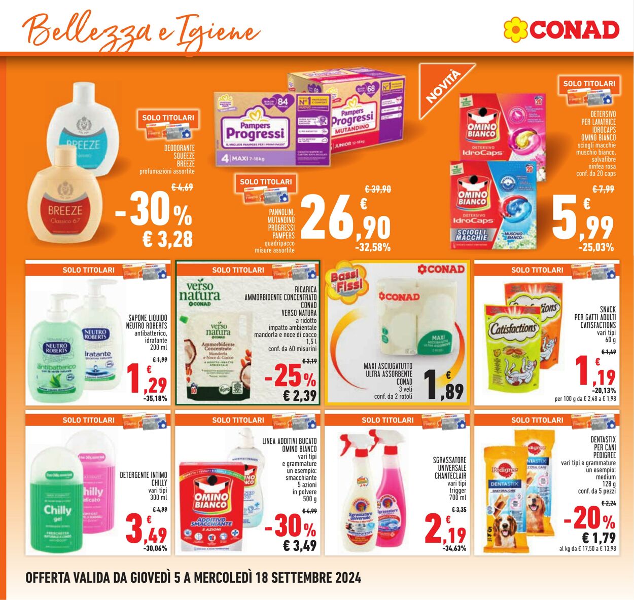 Volantino Conad 05.08.2024 - 18.09.2024