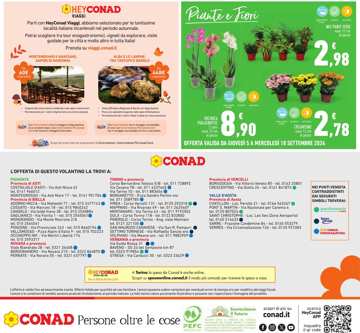 Volantino Conad 05.08.2024 - 18.09.2024