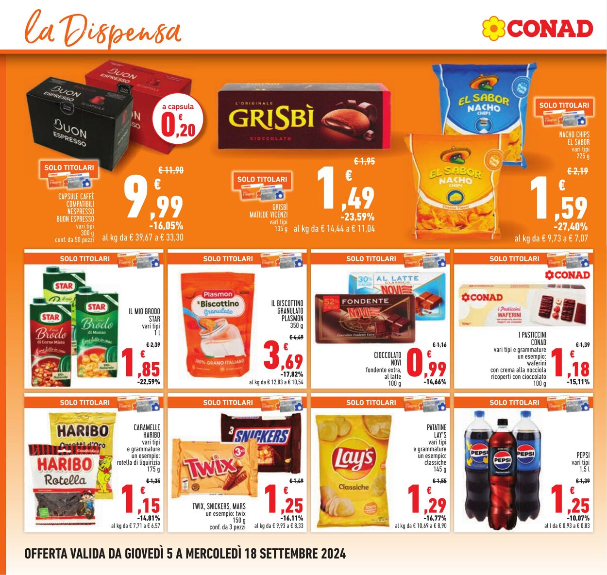 Volantino Conad 05.08.2024 - 18.09.2024