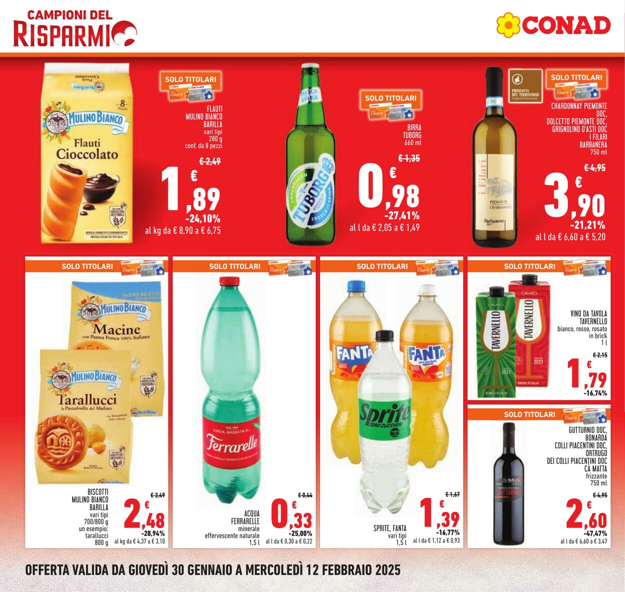 Volantino Conad 30.01.2025 - 12.02.2025