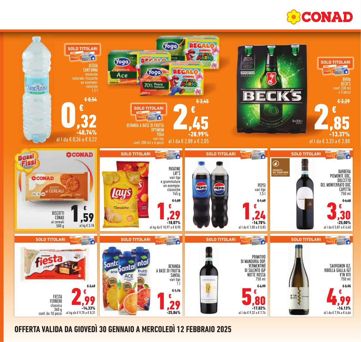 Volantino Conad 30.01.2025 - 12.02.2025