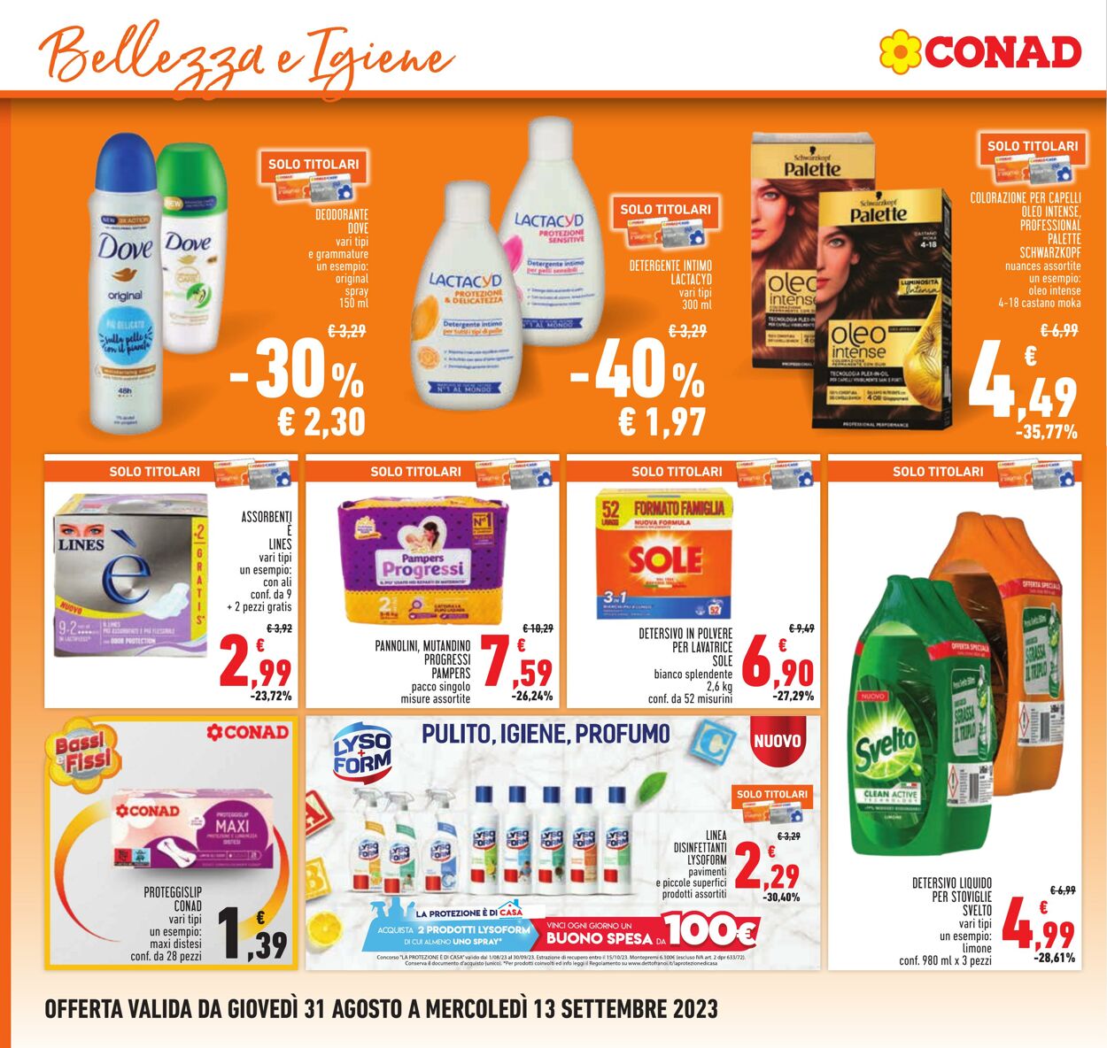 Volantino Conad 31.08.2023 - 13.09.2023