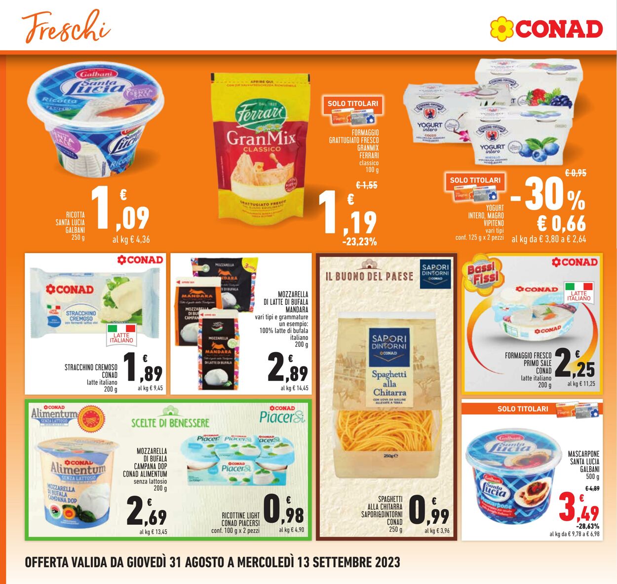 Volantino Conad 31.08.2023 - 13.09.2023